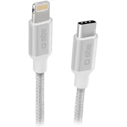 SBS Daten- und Ladekabel USB auf Lightning (1 m), USB Kabel