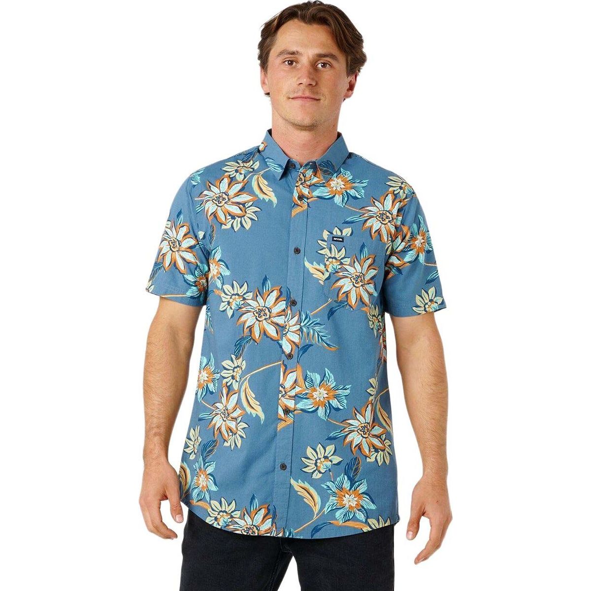 RipCurl Sessions Short Sleeve Shirt bluefin (2361) XL 06KMSH-2361-XL