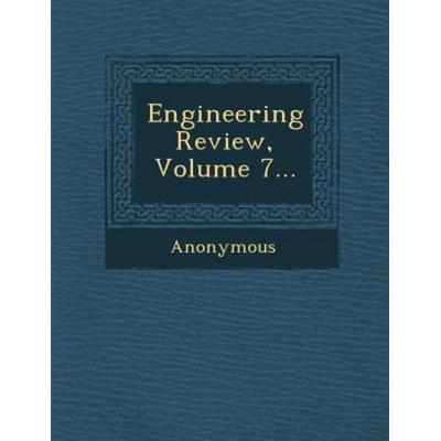 Engineering Review, Volume 7..., von Anonymous, Saraswati Press, 978-1-249-95469-9