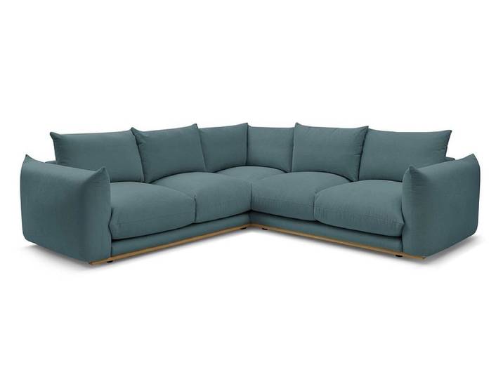Ecksofa BOBOCHIC ERNEST Stoff dunkelblau