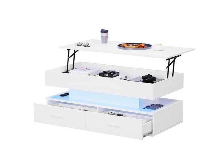 COUCHTISCH Weiß 100/50/44 cm