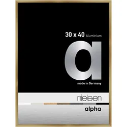 Nielsen Aluminium-Bilderrahmen Alpha  Normalglas / Floatglas / Brushed Amber / 3...
