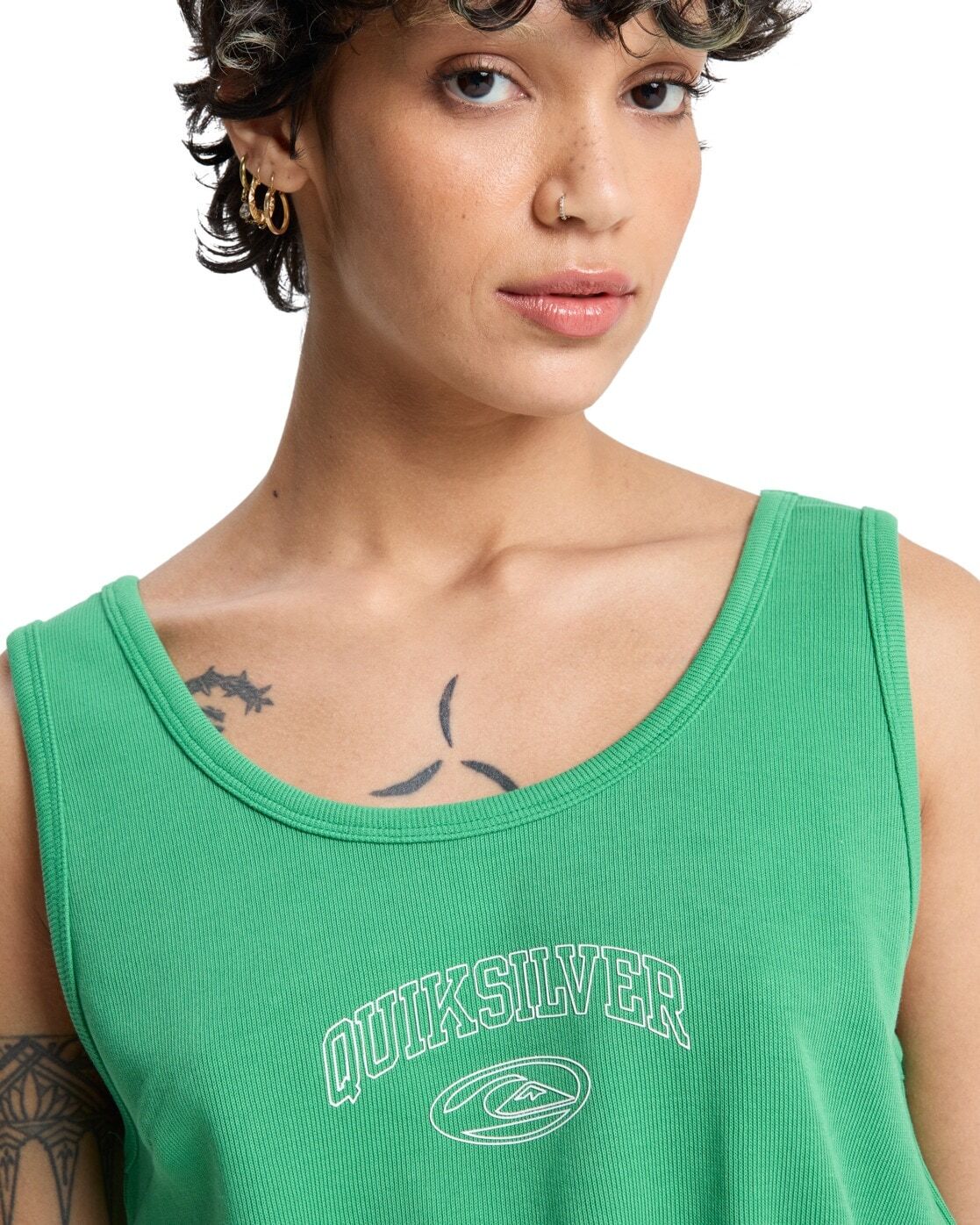 Tanktop QUIKSILVER "Bolea Brassiere", Damen, Gr. XL, leprechaun, Obermaterial: 100% Baumwolle., Tops Tanktop