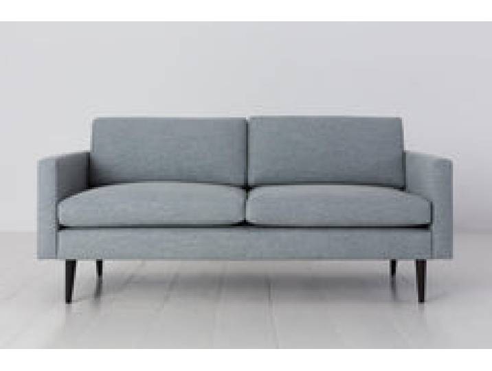 Zweisitzer-Sofa Model 01, Meerglasblau