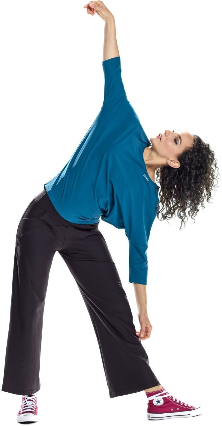 Culotte WINSHAPE "Functional Comfort CUL601C", Damen, Gr. XS, Normalgrössen, schwarz, 85% Polyester, 15% Elasthan, Hosen Culotte, High Waist mit praktischen Taschen schwarz XS, Normalgrössen