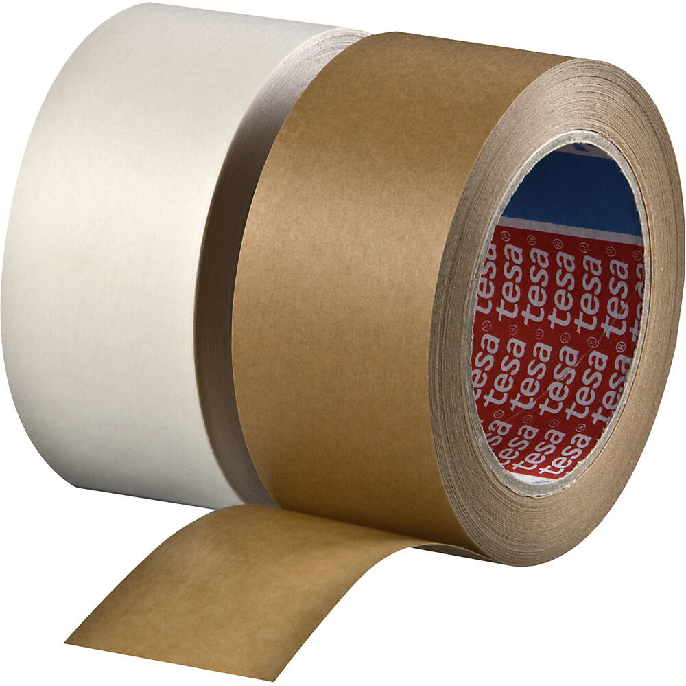 Papier-Packband Premium, tesa® 4313 PV12, VE 24 Rollen, braun, Bandbreite 75 mm tesa