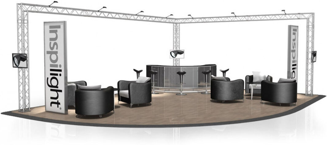 Naxpro-Truss Messestand Fd 24 - 8 X 6 X 3 M (Lxbxh) - 48 M² Alu