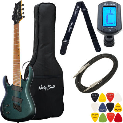 Harley Benton R-457FFB LH Roasted Mul Bundle Flip Flop Blue High