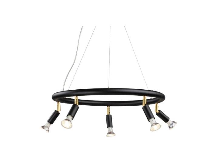 Örsjö Belysning Star rund 5 Deckenstrahler Ø60 cm Schwarzer Stahl