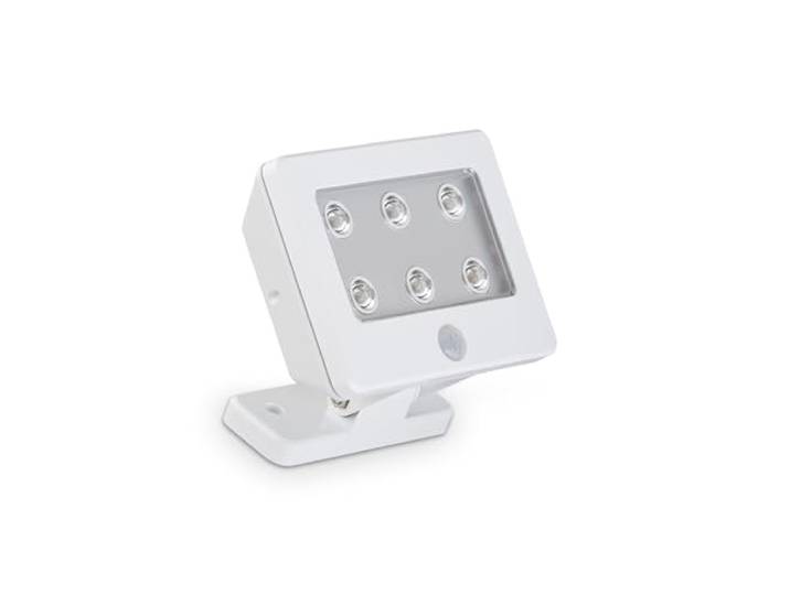 BRILONER - LED Außenlampe mit Bewegungsmelder, ohne Stromanschluss, IP54, kaltweißes Licht, Außenleuchte, Wandleuchte aussen, LED Strahler außen, Außenbeleuchtung, Außenwandleuchten, Weiß