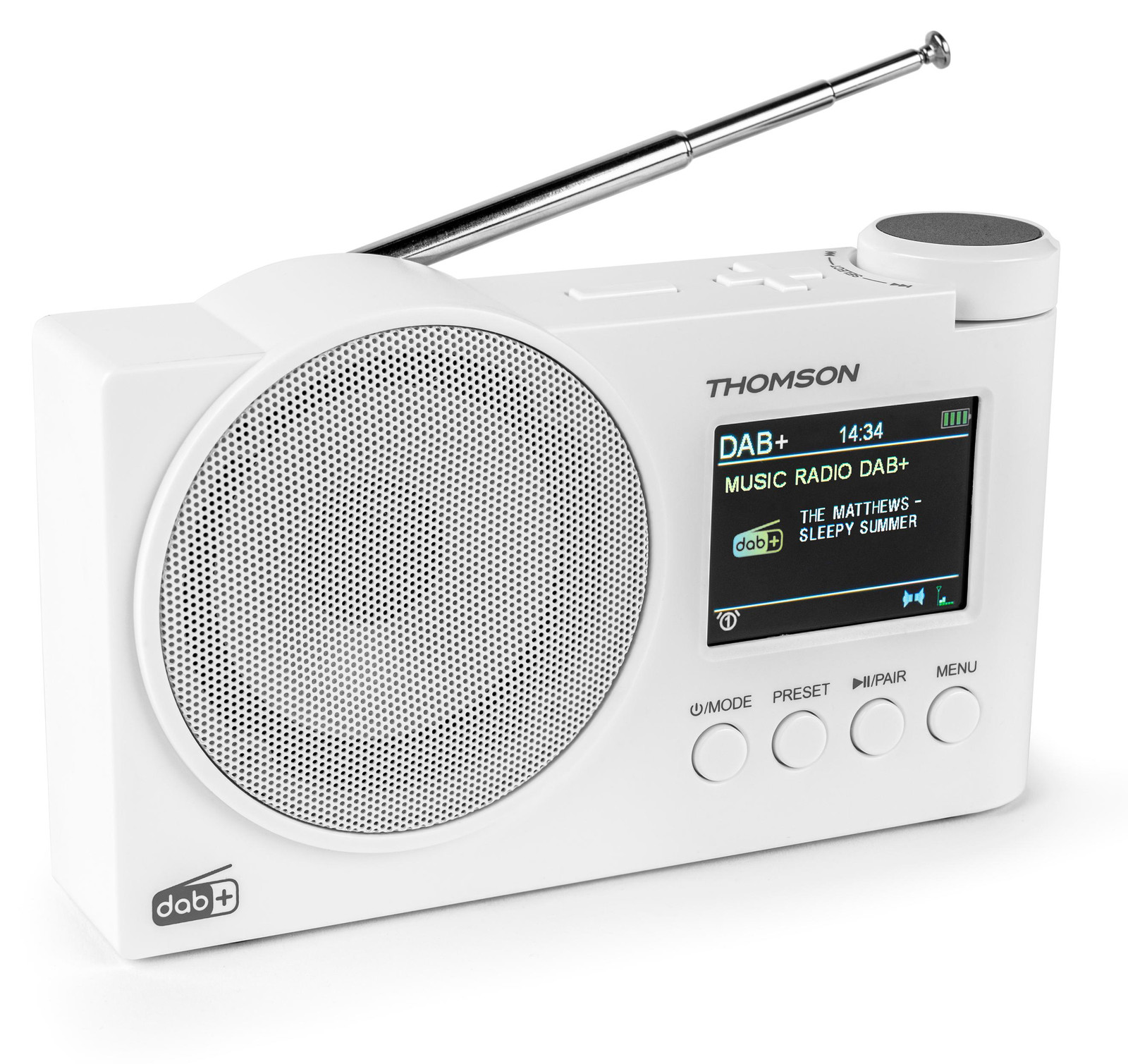 Thomson RT400DABBTWH Wit, digitale DAB+ radio