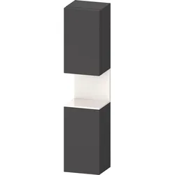 Duravit Collection One Hochschrank, Türanschlag links, 400x360x1760mm, Nische Weiß hochglänzend, QA1346L22490010, Farbe: Graphit Matt/mit Nischenbeleuchtung