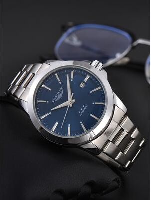 Uplifted Trends Men's Automatic Business Watch Waterproof Stainless Steel Luminous Mechanical Watch green