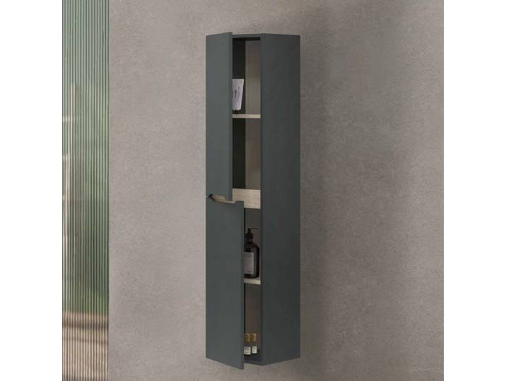 Colonne Arissa Dmora Bois Noir Anthracite 31x26x135h cm
