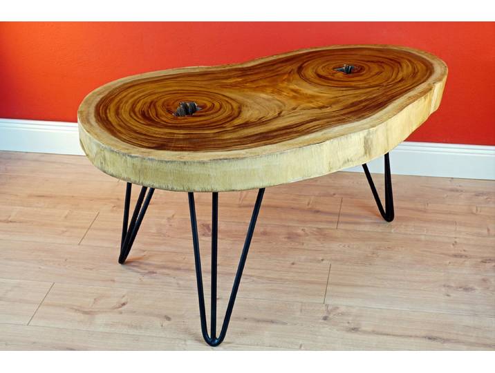 Kinaree Couchtisch Baumscheibe LAEM PHO I, Suar, Ø ca. 60, 70 cm (1-St)