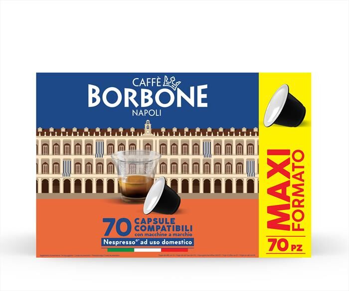 CAFFE BORBONE Espresso Miscela Decisa 70pz Capsule Nespresso-multicolore