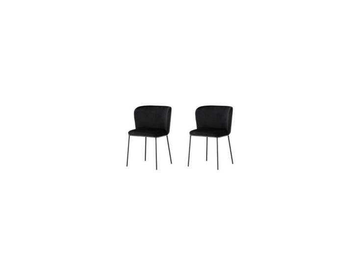 Livetastic Stuhl, Schwarz, Metall, zylindrisch, 53x77x60 cm, Esszimmer, Stühle, Esszimmerstühle, Vierfußstühle