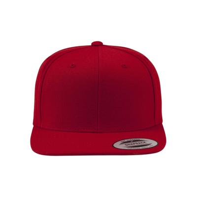 Flex Cap FLEXFIT "Flexfit Unisex Classic Snapback", Herren, Gr. onesize, rot (rot, rot), 80% Polyacryl, 20% Wolle, unifarben, Caps