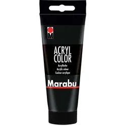 Marabu Acrylfarbe, schwarz, 100,0 ml