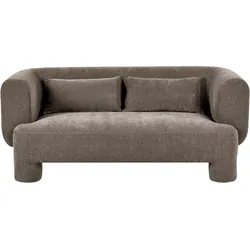 3-SITZER-SOFA Stoff Braun Hogbo
