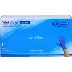Nitrilhandschuhe Blue Violet L Puderfrei 100 ST