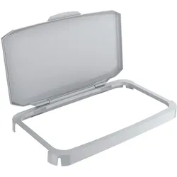 Durable Klappdeckel PP grau B510xT285mm passend für Abfallbehälter 60 l lebensmittelecht, Abfalleimer, Grau