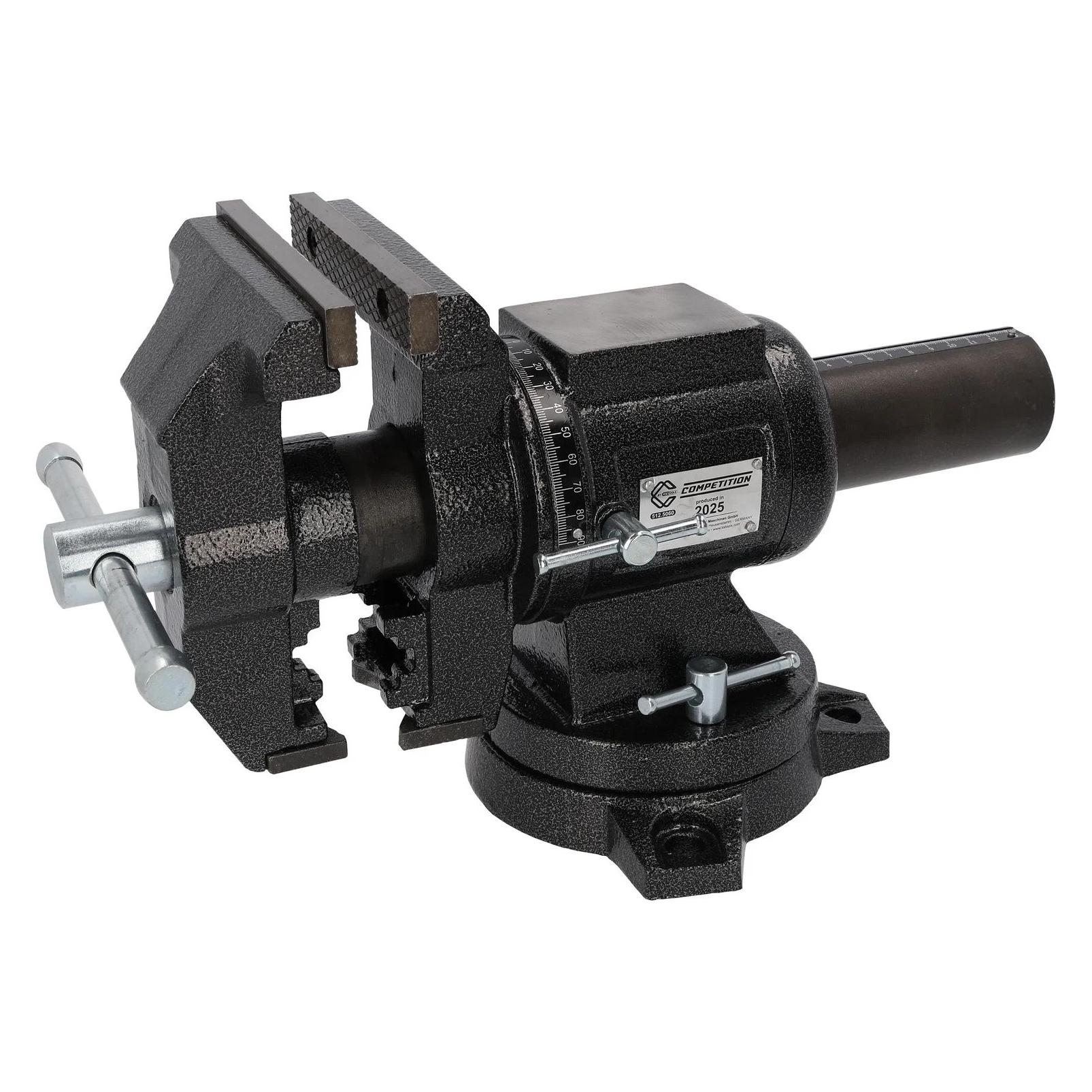 KS Tools COMPETITION Parallel-Schraubstock mit Drehteller, 5", 125 mm (130 mm) (512.5060)