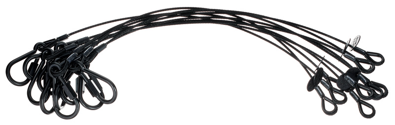 Ultralite Safety Set 4mm/60cm Bk 10pcs. nero