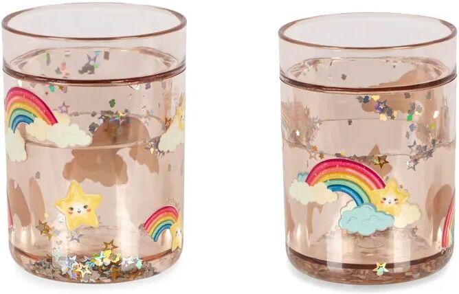 Konges Sløjd Gobelets glitter Rainbow - Set de 2 Multicolore taille unique