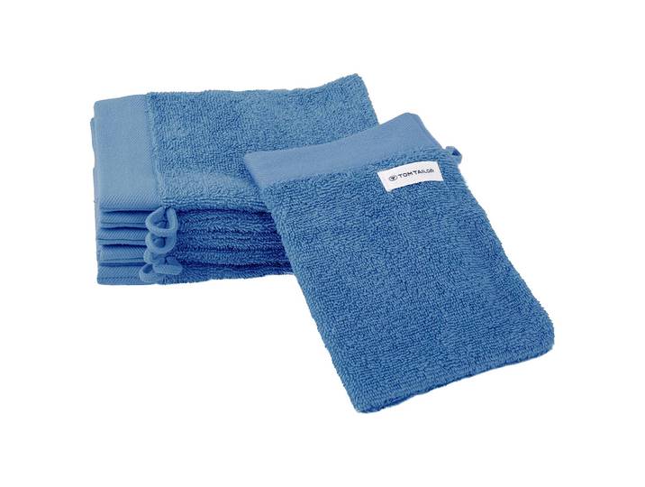 Gants de toilette - 6 16 x 0 x 21cm Bleu/Bleu
