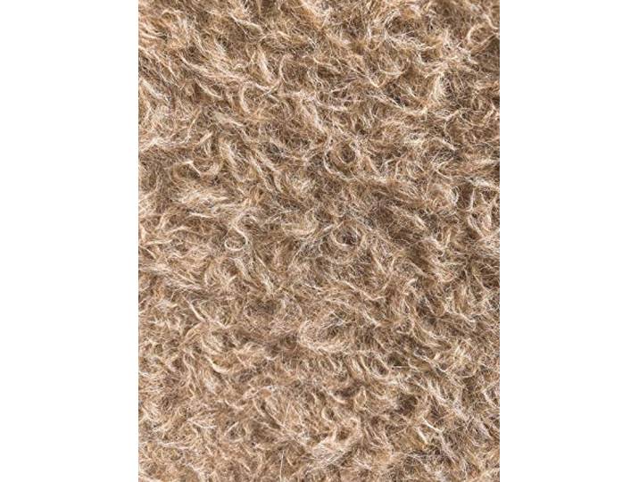 Steiff Schulte Deutsches 100% Alpaka-Fellgewebe für Teddybären, Rückseite 100% Baumwolle (70 x 100 cm, 5490 beige lockig)
