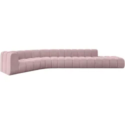 ECKSOFA modulares Sofa Tilmo-L2 - 490x194x70 cm Rosa