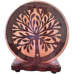 Himalayan, Tischlampe, Salzlampe in einem Baummotiv 5,3 kg - Himalaya -Salz