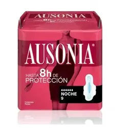 Ausonia Nacht Damenbinden Mit Flügeln 9 Einheiten