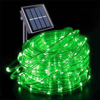 Uplift Treasures Solar Tube Rope String Lights For Outdoor Decor green 7 M 50 Leds