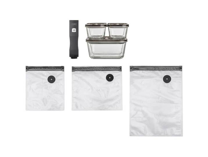 Caso One Touch 1169 Vakuum Eco-Set 15-tlg. Glas Schwarz