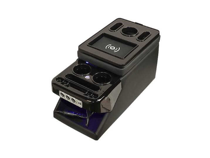 Boîte de main courante avant pour Toyota Proace Verso, accoudoir central d'affaires général, boîte de rangement pour appartement, chargeur USB, boîte de rangement MPV