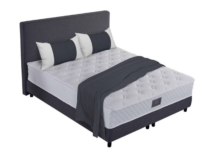 V6 Boxspringbett Modell 208-25 mit Taschenfederkernmatratze 25 cm Hoch