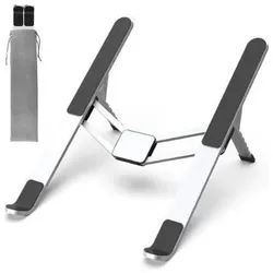 WE Support PC pliable en aluminium jusqu'à 15.6", avec système d'accroche à res, PC Zubehör, Silber