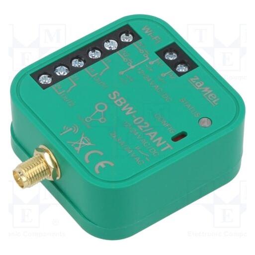 Zamel Supla - 2-Kanal-Torsteuerung mit Wi-Fi-Antenne SBW-02/ANT (SBW-02/ANT)
