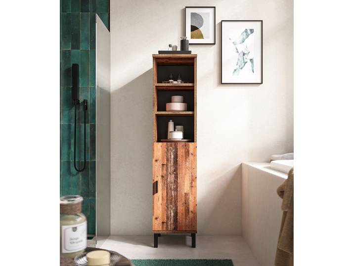 Meuble midi 1 porte 30 x 131 x 30cm Marron