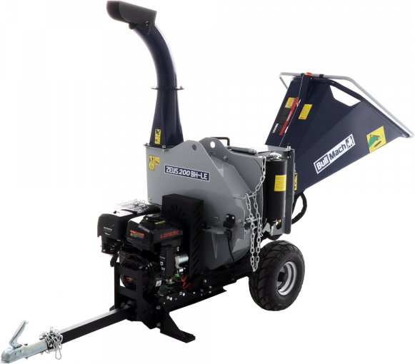 BullMach ZEUS 200 BH-LE Benzin Häcksler mit Anhängerkupplung - Loncin 420ccm E-Starter