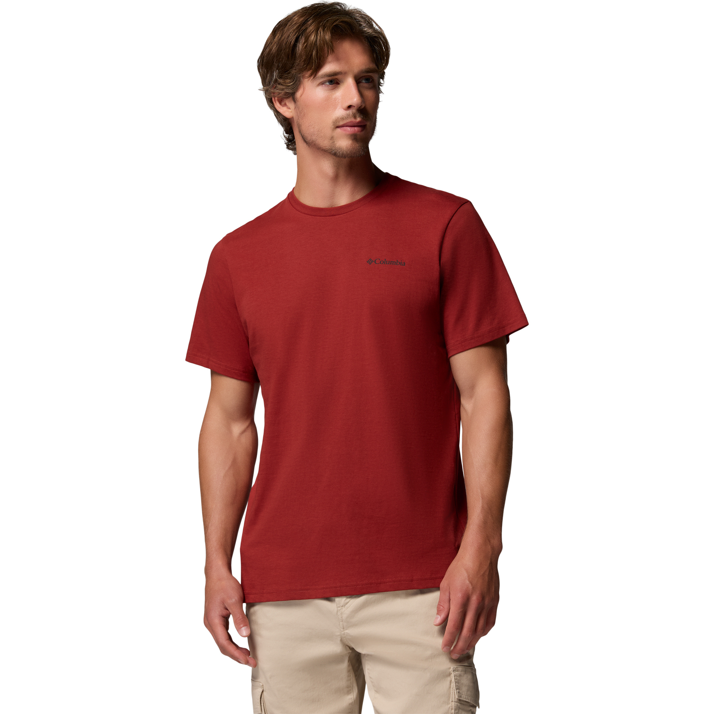 Columbia CSC Outdoor Back Graphic Herren T-Shirts rot Größe XXL Lifestyle Hautfreundlich