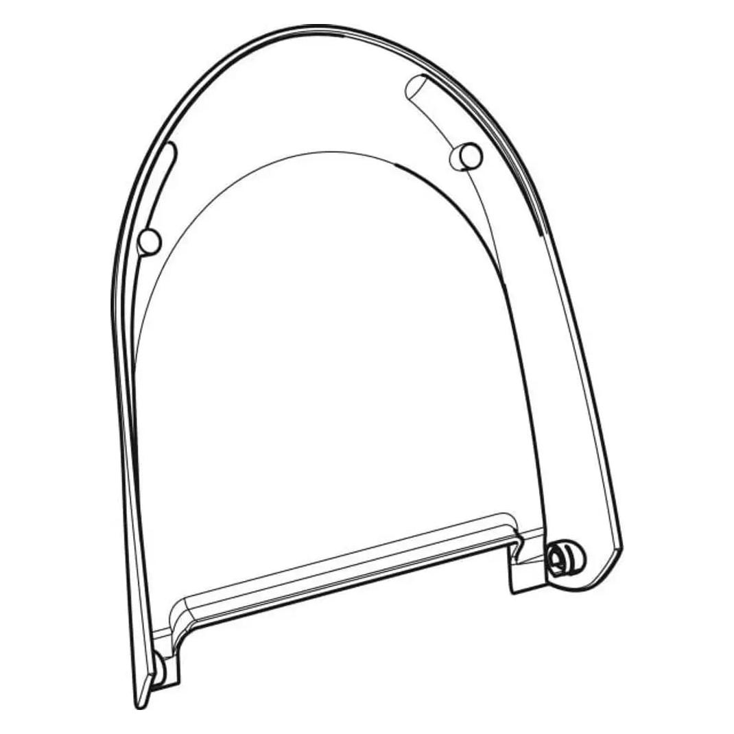 Geberit WC-Deckel zu AquaClean 4000 (ohne Brille), weiss-alpin (242172111)