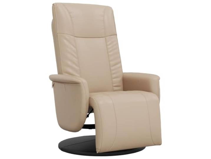 Todiikf Relaxsessel Drehbar mit Liegefunktion Kunstleder Cappuccino-Braun Ergonomischer Fernsehsessel mit Liegefunktion und 360 Grad Drehung für Wohnzimmer und Arbeitszimmer.