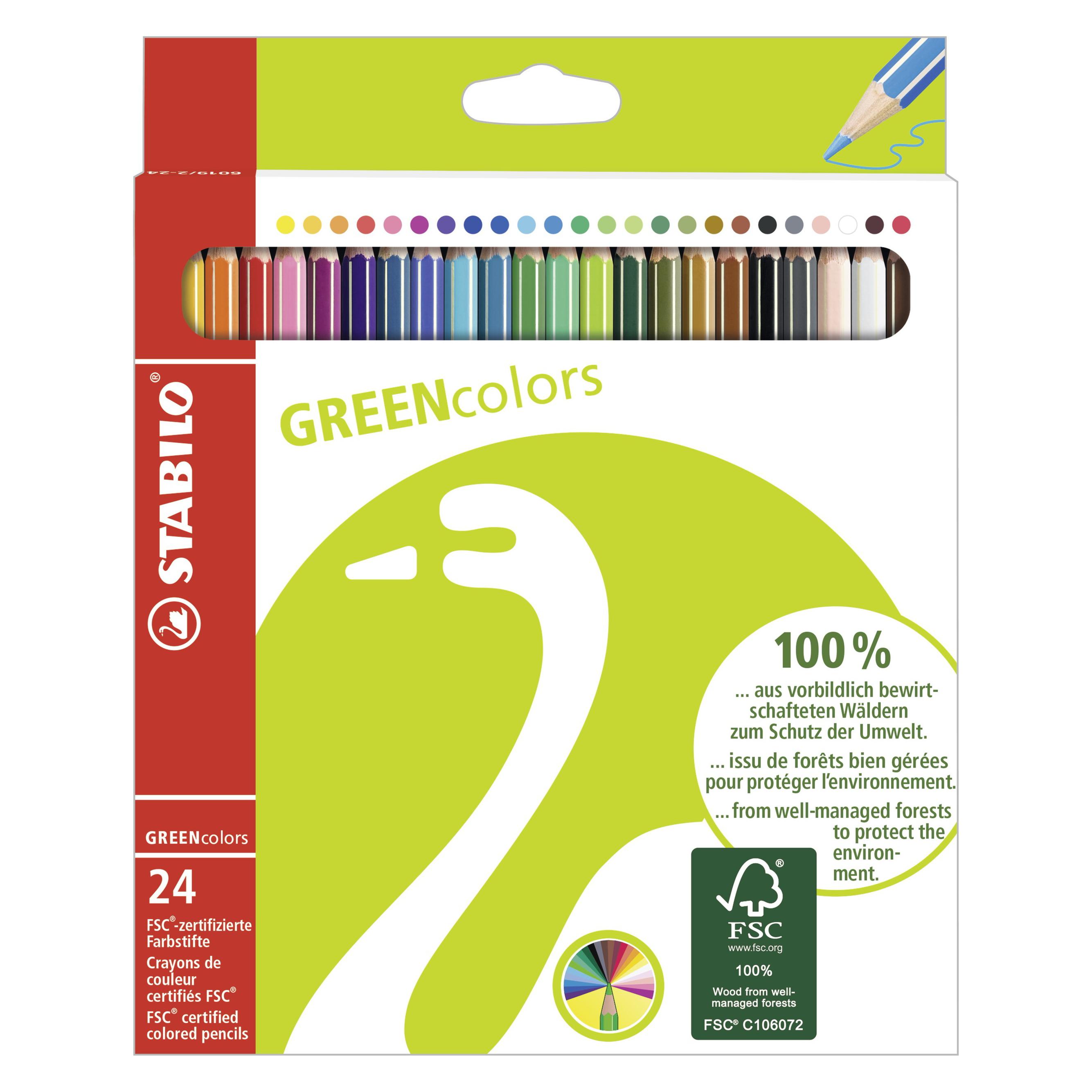 Stabilo GREENcolors Buntstift (24x) (6019/2-24)