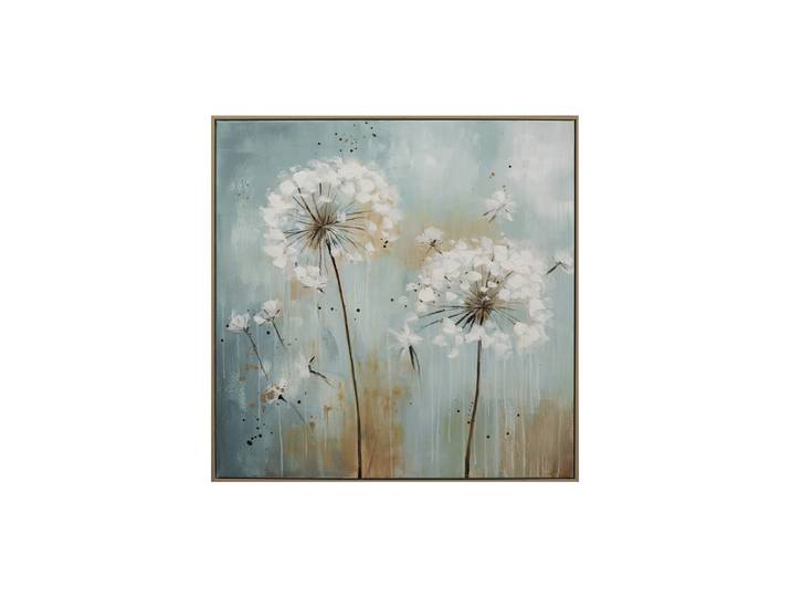 Handgemaltes, gerahmtes Bild „Pusteblumen“ 82.5 x 82.5 cm Multicolor Crea Collection