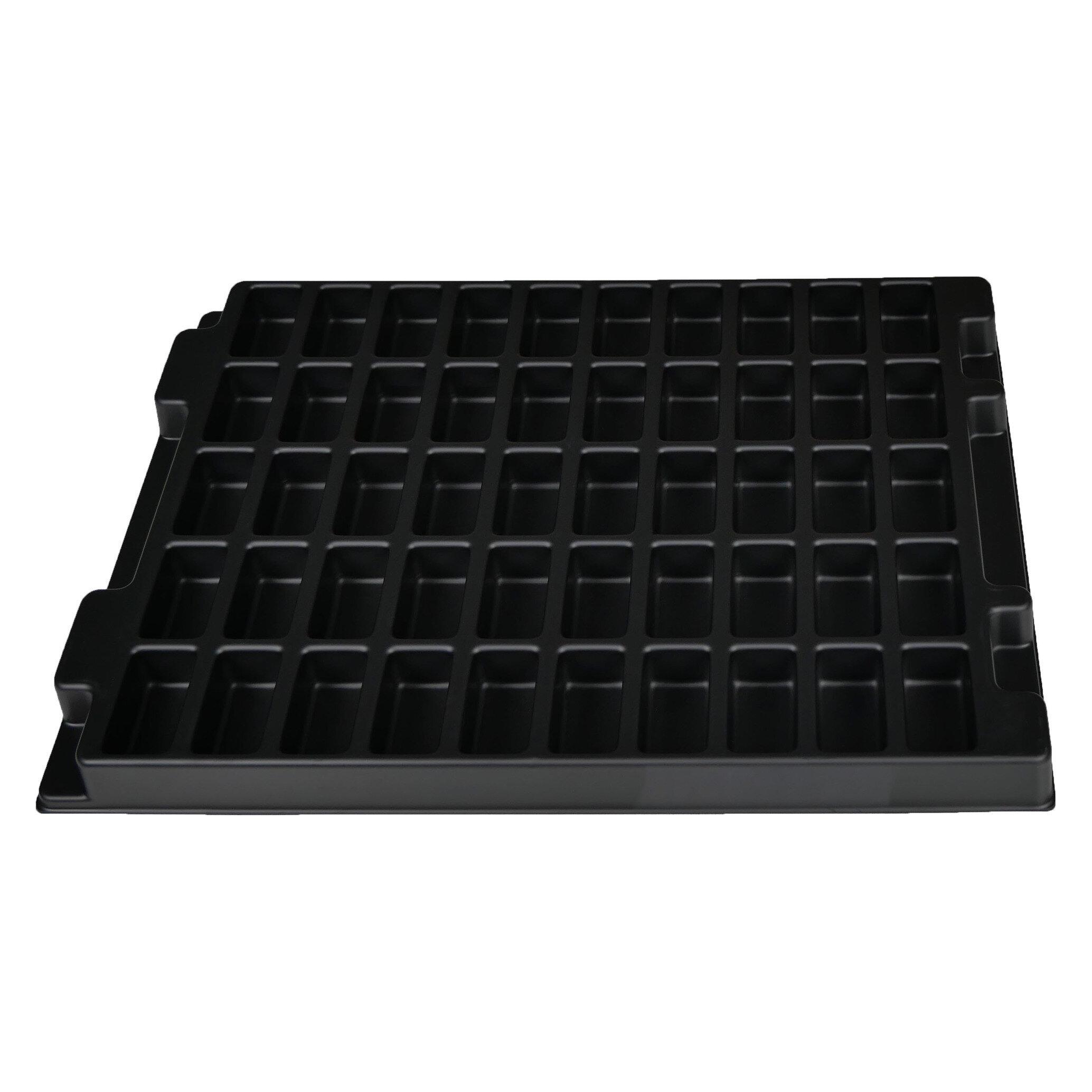 Licefa ESD Einlage für Eurokasten 1 und 2, 50 Fächer, 350 x 250 x 26 mm (2448000)
