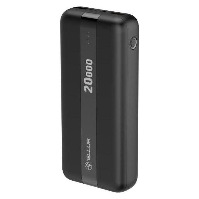 Tellur PBC203 20000 mAh Schwarz (20000 mAh, 74 Wh) (Tellur)