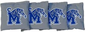 Skip's Garage Memphis Tigers Gray Cornhole Bags